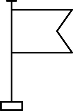 Kolayca düzenleyebilen ya da düzenleyebilen Bayrak Vektörü simgesi