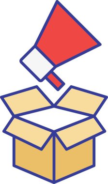 Kolayca düzenleyebilen ya da düzenleyebilen duyuru Vektörü simgesi