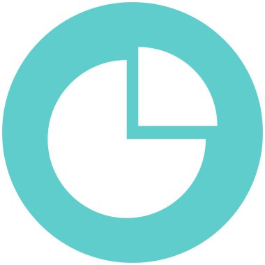 Kolayca düzenleyebilen veya düzenleyebilen Pie Grafik Vektörü simgesi