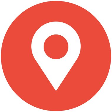 Kolayca değiştirebilen veya düzenleyebilen konum vektörü simgesi