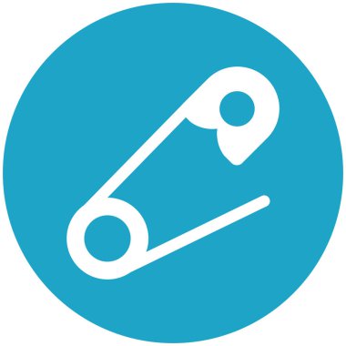 Kolayca düzenleyebilen ve düzenleyebilen Güvenlik Pin Vektörü simgesi