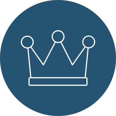 Kral Crown Vektör simgesi Kolayca değiştirilebilir veya düzenlenebilir