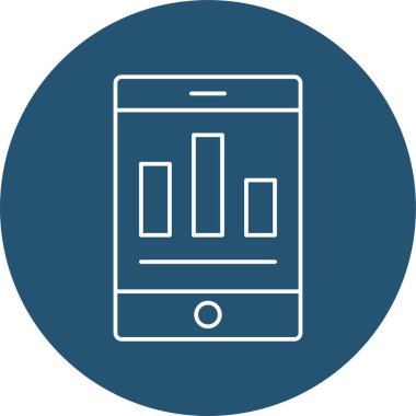 Kolayca düzenleyebilen ve düzenleyebilen Mobil Analitik Vektör simgesi