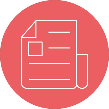 Kolayca düzenleyebilen veya düzenleyebilen Gazete Vektörü simgesi