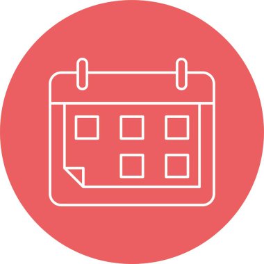 Kolayca değiştirebilen ya da düzenleyebilen Takvim Vektörü simgesi