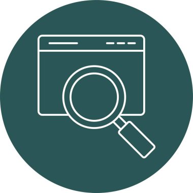 Kolayca düzenleyebilen ya da düzenleyebilen Sayfa Arama Vektörü simgesi