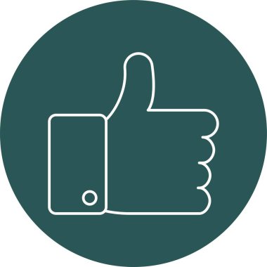 Kolayca düzenleyebilen ya da düzenleyebilen Başparmak Yukarı Vektör simgesi