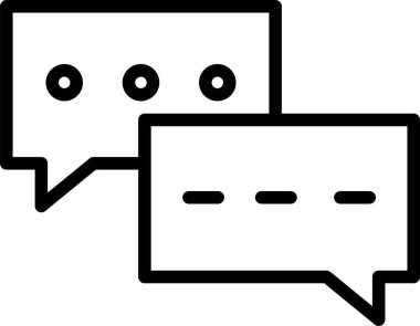 Kolayca değiştirebilen veya düzenleyebilen Sohbet Vektörü simgesi