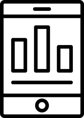 Kolayca düzenleyebilen ve düzenleyebilen Mobil Analitik Vektör simgesi