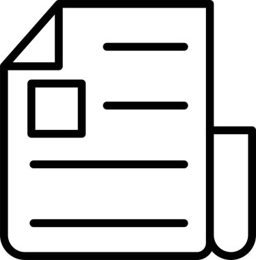 Kolayca düzenleyebilen veya düzenleyebilen Gazete Vektörü simgesi