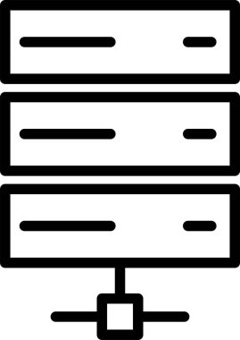 Veritabanı Sunucusu Vektör simgesi kolayca düzenleyebilir ya da değiştirebilir