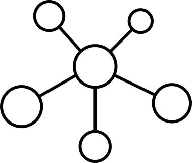 Kolayca düzenleyebilen veya düzenleyebilen Bağlantı Vektörü simgesi