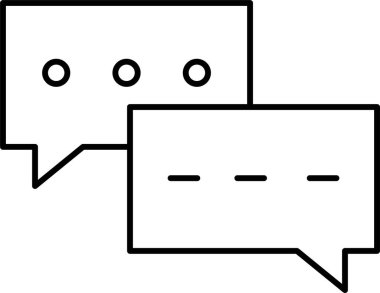 Kolayca değiştirebilen veya düzenleyebilen Sohbet Vektörü simgesi