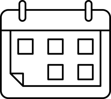 Kolayca değiştirebilen ya da düzenleyebilen Takvim Vektörü simgesi