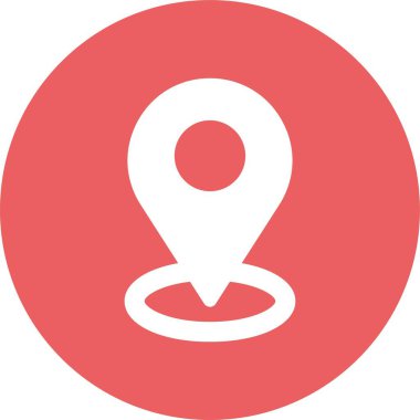 Kolayca değiştirebilen veya düzenleyebilen konum vektörü simgesi