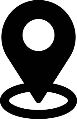 Kolayca değiştirebilen veya düzenleyebilen konum vektörü simgesi