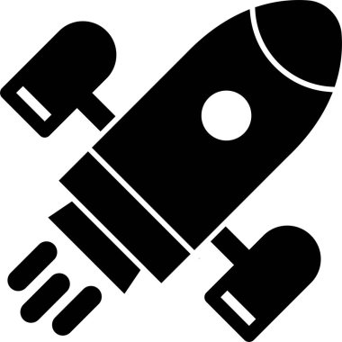 Kolayca düzenleyebilen ya da düzenleyebilen Roket Vektör simgesi