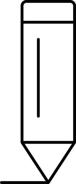 Icona Vettoriale Matita Che Può Facilmente Modificare Modificare — Vettoriale Stock