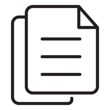 Kolayca düzenleyebilen ya da düzenleyebilen izole edilmiş vektör simgesini çoğalt