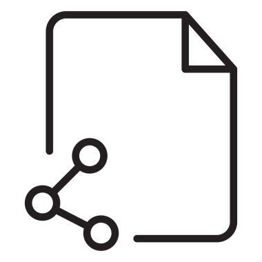 Dosyaları kolaylıkla düzenleyebilen ya da düzenleyebilen izole edilmiş Vektör simgesini paylaş