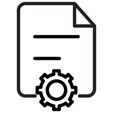 Veri dosyası izole edilmiş vektör simgesi kolayca değiştirilebilir ya da düzenlenebilir