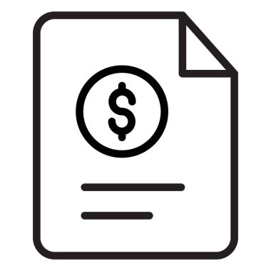 Bütçe dosyası izole edilmiş Vektör simgesi kolayca düzenleyebilir ya da değiştirebilir