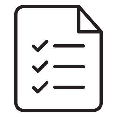 Kontrol listesi dosyası izole edilmiş Vektör simgesi kolayca düzenleyebilir ya da düzenleyebilir