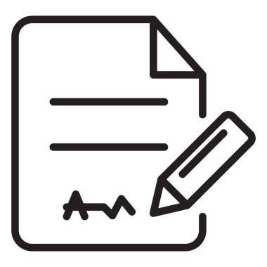 Dosya izole edilmiş vektör simgesini kolaylıkla düzenleyebilen ya da düzenleyebilen sözleşmeye ekle