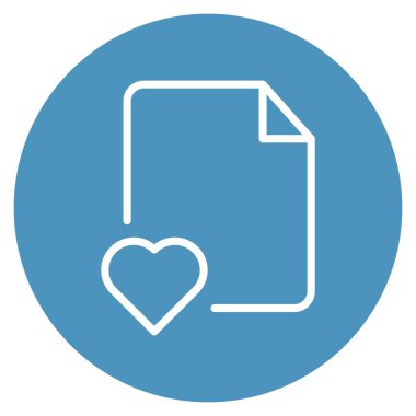 Favori dosya izole Vektör simgesi kolayca düzenleyebilir ya da düzenleyebilir