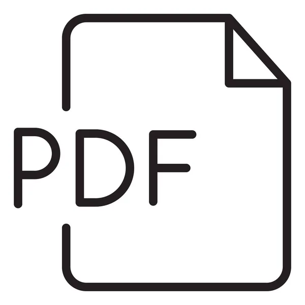 Pdf File Isolated Vector Icon Das Leicht Geändert Oder Bearbeitet — Stockvektor