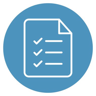 Kontrol listesi dosyası izole edilmiş Vektör simgesi kolayca düzenleyebilir ya da düzenleyebilir