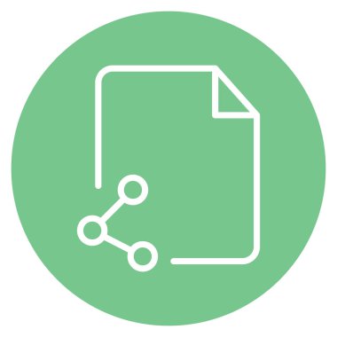 Dosyaları kolaylıkla düzenleyebilen ya da düzenleyebilen izole edilmiş Vektör simgesini paylaş