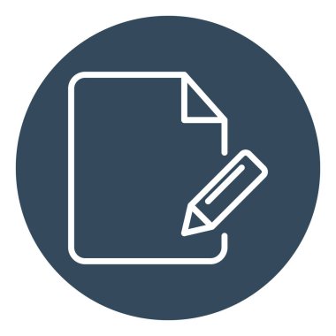 Kolayca düzenleyebilen ya da düzenleyebilen izole edilmiş vektör simgesi oluştur