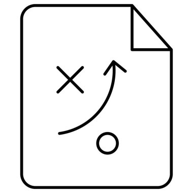 Strateji dosyası izole edilmiş Vektör simgesi kolayca düzenleyebilir ya da değiştirebilir