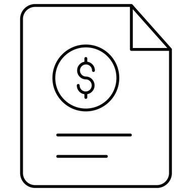 Bütçe dosyası izole edilmiş Vektör simgesi kolayca düzenleyebilir ya da değiştirebilir