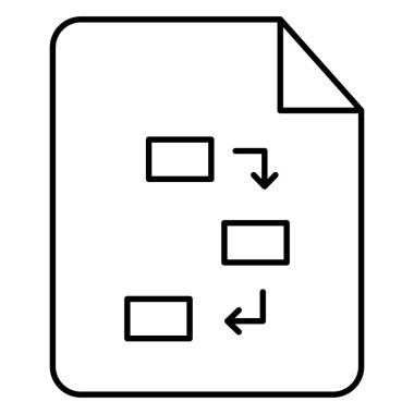Kolayca değiştirilebilen ya da düzenlenebilen proje planı izole edilmiş Vektör simgesi                                                                                                                                                 
