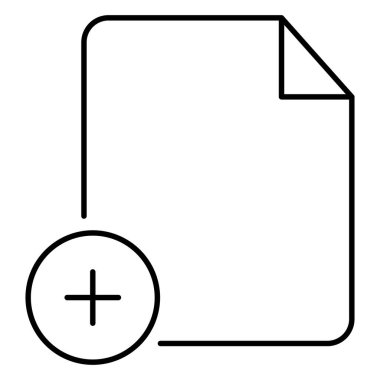 Kolayca düzenleyebilen ya da düzenleyebilen izole edilmiş vektör simgesi ekle