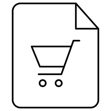 Belge arabası izole edilmiş vektör simgesi kolayca düzenlenebilir ya da değiştirilebilir