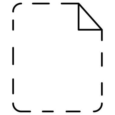 Kolayca düzenleyebilen ya da düzenleyebilen kayıp Dosya İzole Vektör simgesi