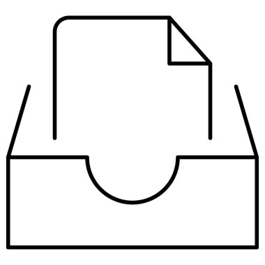 dosya çekmecesi izole edilmiş vektör simgesi kolayca düzenlenebilir ya da düzenlenebilir