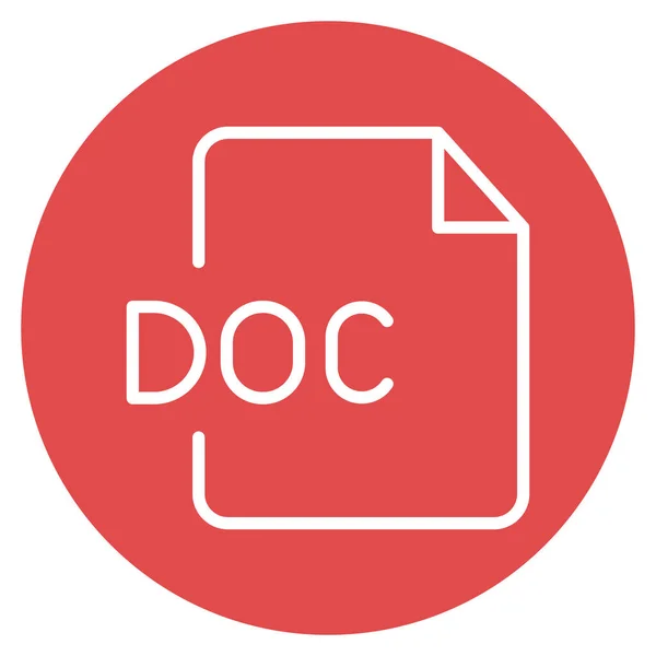 Doc Αρχείο Απομονωμένο Εικονίδιο Διάνυσμα Που Μπορεί Εύκολα Τροποποιήσει Επεξεργαστεί — Διανυσματικό Αρχείο