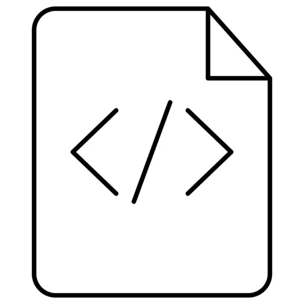 Fichier Programmation Isolée Icône Vectorielle Qui Peut Facilement Modifier Modifier — Image vectorielle