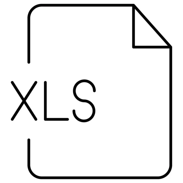 Archivo Xls Icono Vector Aislado Que Puede Modificar Editar Fácilmente — Archivo Imágenes Vectoriales