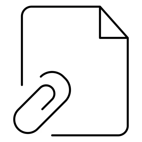 Attached File Isolated Vector Icon Das Leicht Geändert Oder Bearbeitet — Stockvektor