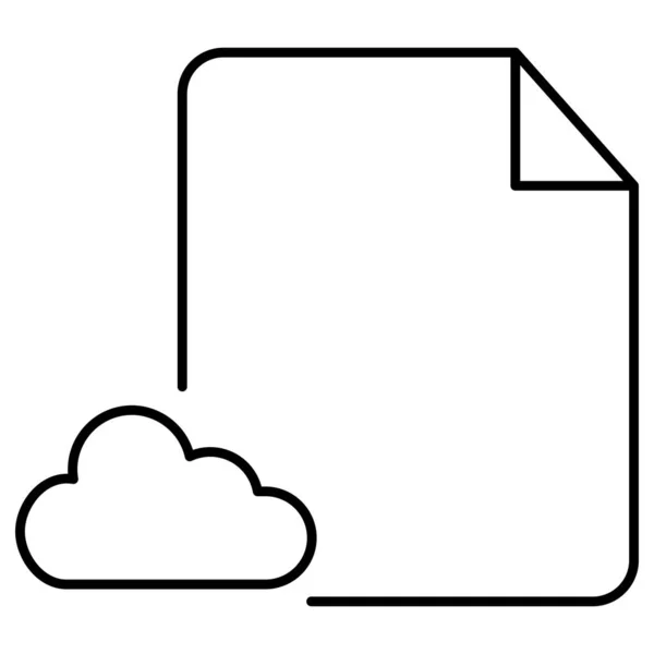 Isolierte Vektorsymbole Für Cloud Dateien Die Leicht Geändert Oder Bearbeitet — Stockvektor