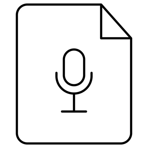 Audio File Isolated Vector Pictogram Dat Gemakkelijk Kan Wijzigen Bewerken — Stockvector