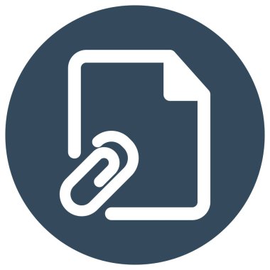 Eklenen Dosya İzole Vektör simgesi kolayca değiştirilebilir ya da düzenlenebilir