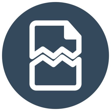 Dosya hasarlı izole edilmiş Vektör simgesi kolayca düzenleyebilir ya da değiştirebilir