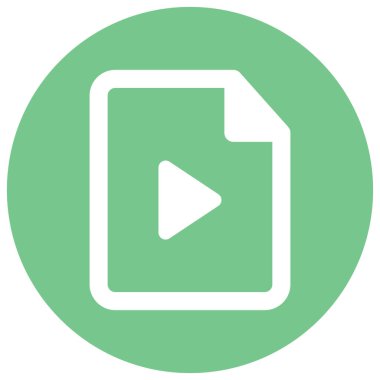 Kolayca düzenleyebilen ve düzenleyebilen Video Dosyası İzole Vektör simgesi