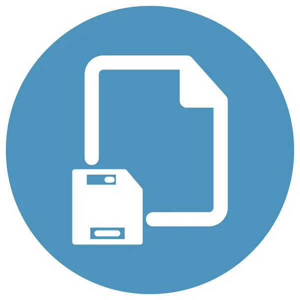 Floppy Disk File Isolated Vector Icon Das Leicht Geändert Oder — Stockvektor